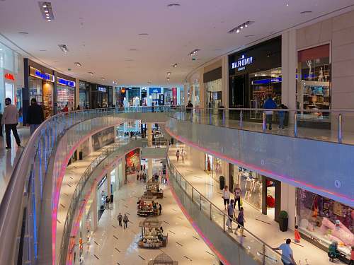 shopping mall top view mall interior photo human